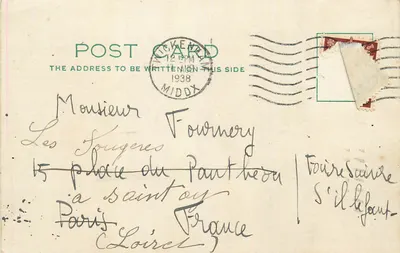 Hotel Le Grand - Fournery - Middx 1938