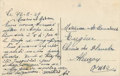 Biarritz — Le Grand Casino Bellevue et la Plage — C.A.P. n°237 — Verso