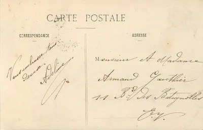 Giardino del Luxembourg — Parigi — editore Grammont, n° 8195 — Verso
