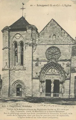 Longpont (S.-et-O.) - A Igreja — Vestígio da abadia dos Beneditinos fundada no século XI
