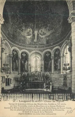 Longpont (S.-et-O.) — Coro da igreja — Vestígios da abadia dos Beneditinos fundada no século XI — Édit. Desgouillons, Longpont