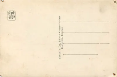 Exposição Colonial Internacional de Paris 1931 — Seção da Indochina — Pavilhão do Camboja — Editor Braun & Cie, n° 1073 — Verso