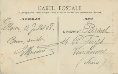 Rouen - Hotel Bourgtheroulde — wydawca C.V., nr 448 — Rewers