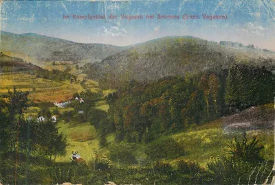Bilhete postal antigo Vosges