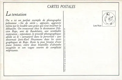 Félicité Rops — De verleiding — Les Nus, serie 135 — Achterkant