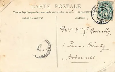 NANTES — Ponte da Bolsa e Praça do Comércio — LL. n° 137 — Verso