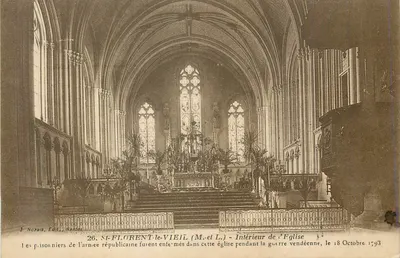 Saint-Florent-le-Vieil (M.-et-L.) — Intérieur de l'église — J. Nozais, Éditeur, Nantes, n°26