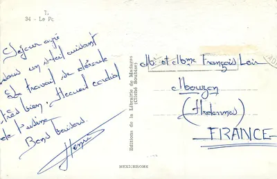 Le Bourg (Hadennes) — widok miasteczka i zamku — Wydawnictwo Biblioteki Madagaskar (Cliché Soubise) — Rewers