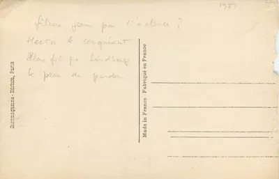 Patsy Ruth Miller — atriz — Cinemagazine, Paris, n°364 — Verso