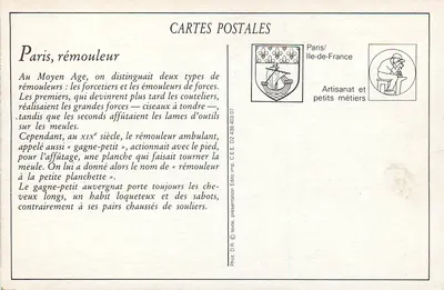 Paryż — Remouleur — J. H. — Rewers