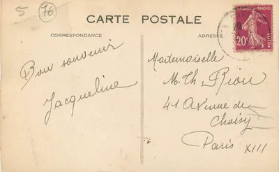 Sainte-Adresse — Ogólny widok — G.F., Le Havre — Rewers