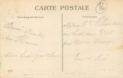 Nice-Havrais — Vista Geral — G. F. - Le Havre, n°109 — Verso