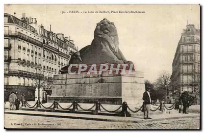 Paris - Le Lion de Belfort, Place Denfert-Rochereau — L. F. et Y. Paris - Cl. L. Fouqueaux - 300