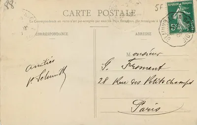 Gérardmer (Vosges) — Na Mostku Myszach — druk Ad. Wellek, nr 1920 — Rewers