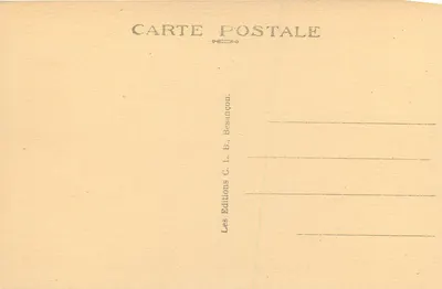 Entrada dos Bassins do Doubs — Vista tirada da Route des Brenets — Fronteira Franco-Suíça — Edições C. L. B. Besançon, n° 845 — Verso