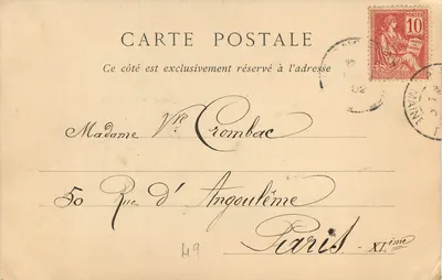 Angers — Le Pont de la Basse-Chaîne & le Château — ND Phot — Verso