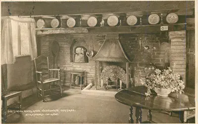 Sala de estar, Anne Hathaway's Cottage — Stratford-on-Avon