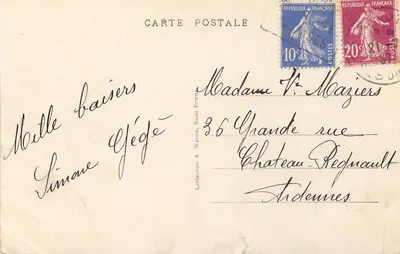 Erquy — Vista geral tirada das Carrières — A.W. - 8920 — Verso