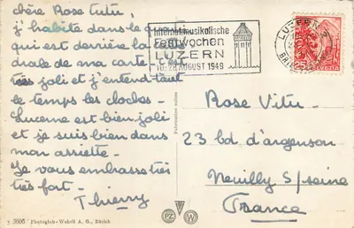 Lucerna. Hotkirens — editor Photoglob-Wehrli A.G., Zurique, n° y 3605 — Verso