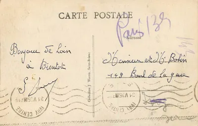 As Falésias de Port-Moguer — Arredores de Plouha — A.W. 5452 — Verso