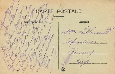 Marselha — Rue de la République — E. L. — Verso