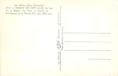 Jezioro Sagne — Massif des Sept Laux — Grand Pic (2987 m) — Andr'p — Rewers
