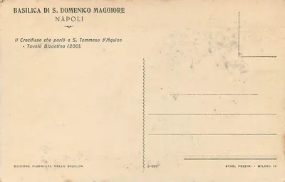 Krucyfikcja — ikona bizantyńska — Bazylika S. Domenico Maggiore, Neapol — Rewers