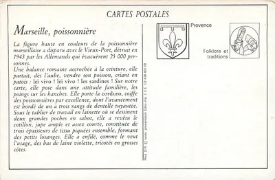 Marseille - Rybarnia - Fot. Lacouille, n°372 — Rewers