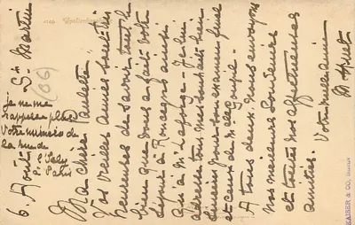 Refúgio de montanha — Gspaltenhorn — editor Kaiser & Co. n° 4149 — Verso