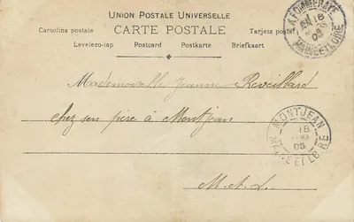 Młody para w strojach folklorystycznych — Paysanneries, n°1124 — S.J.P. — Rewers