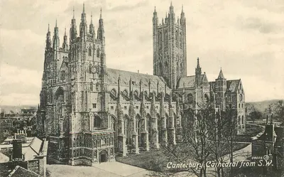 Catedral de Canterbury visto do S.W. — vista panorâmica — A. Wildey, n° 04005