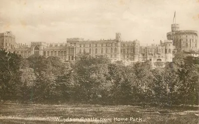 Castelo de Windsor visto do Parque de Home — Série Frith, n.º 25613