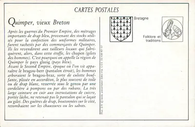 Quimper — Vieux Breton — Editor C.E.E. n°103 — Verso