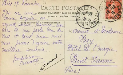 Paris — Chambre des Députés — éditeur inconnu — Rewers