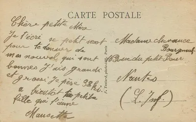 Paris — Jardins du Carrousel et le Louvre — E.M. n°5026 — Verso