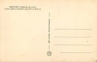 Montfort-l'Amaury — Vista general — Editor Loreiller, Montfort-l'Amaury — Reverso