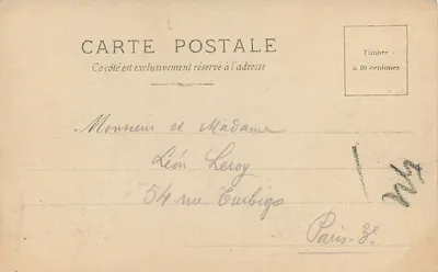 Pierrefonds — Galeria i schody główne — C. Héloïg, seria n°405 — Rewers