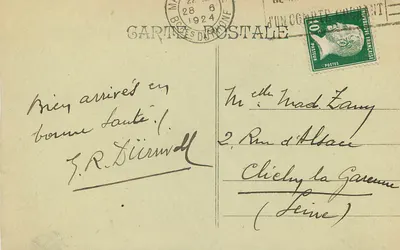 Marsiglia — Passerella degli Ascensori di Notre-Dame de la Garde — Belle-Jardinère Vézéchant — Verso