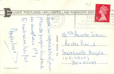 Wellington Crescent, Ramsgate — widok panoramiczny — wydawca Ramsgate Postcards, nr ET.4216 — Rewers