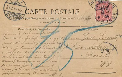 Paris — O Square e o Museu de Cluny — Coleção Petit Journal — Verso
