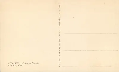 Vêneto - Palazzo Ducal - Scala d'Oro — Foto A. Brisinghali — Verso