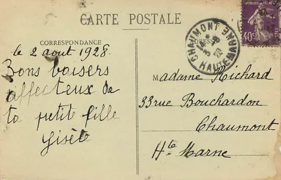 Zamek ANET (E.-et-L.) — Wewnętrzne wnętrze kaplicy — G. Foucault, wyd. Dreux — Rewers
