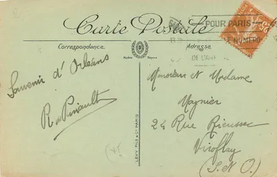 Orléans — Plac Martroi i ulica Królewskie — LL. — 116 — Rewers
