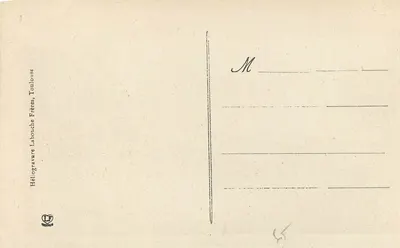 Argelès - Ponte de Tillos - O Gave - No fundo, O Viscos — Hélio 9' — Verso