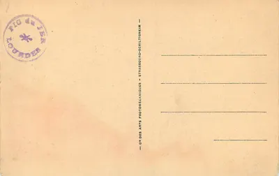 Jezioro Lourdes — Ogólny widok z Obserwatorium Pic du Jer — Cap 446 — Wydawca: Cie des Arts Photomécaniques Strasbourg-Schiltigheim — Rewers