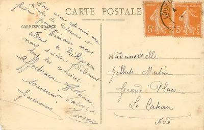 LOURDES - A Gruta — Edição Alliance Catholique, Lourdes — Verso