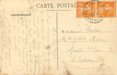Lourdes — Plac przed Kościołem Rosary — Wydawnictwo Alphonse Kéroul — Rewers