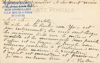 La Roche-sur-Yon — Estátua de Paul Baudry, famoso pintor de La Roche-sur-Yon do século XIX — Verso