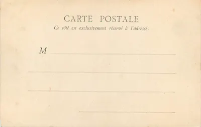 Lourdes — Widok Fortu i Esplanady — B.F., Paryż — Rewers