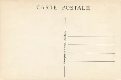 Les Charmettes — O Salão de J.-J. Rousseau — LA SAVOIE TOURISTIQUE, n° 1076 — Verso